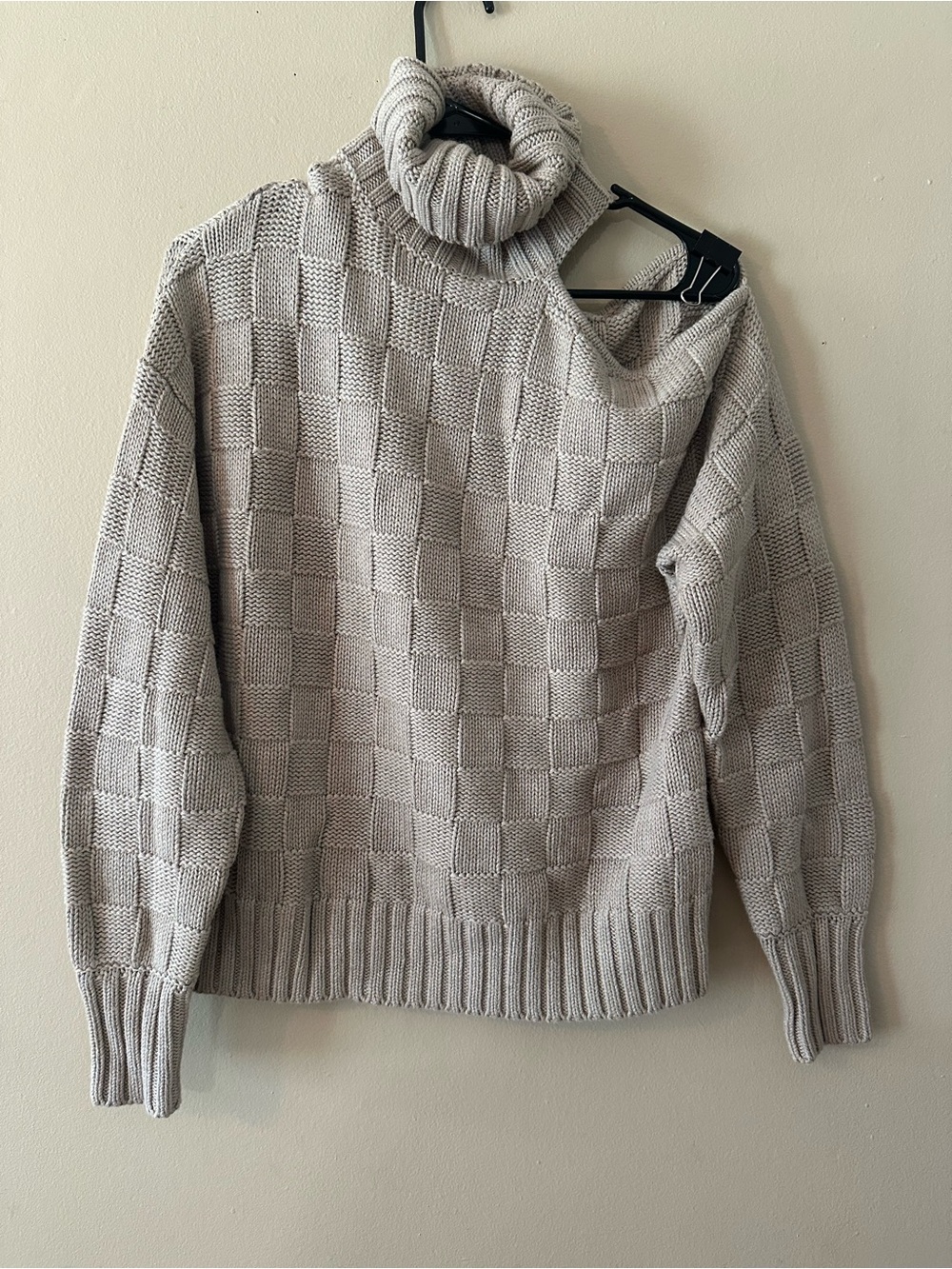 Staud Rockey Cold Shoulder Turtleneck Sweater, Sz XS